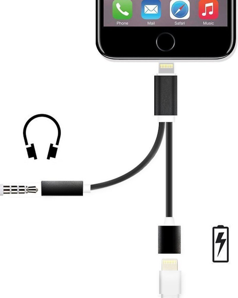 Earphone jack and best sale charger