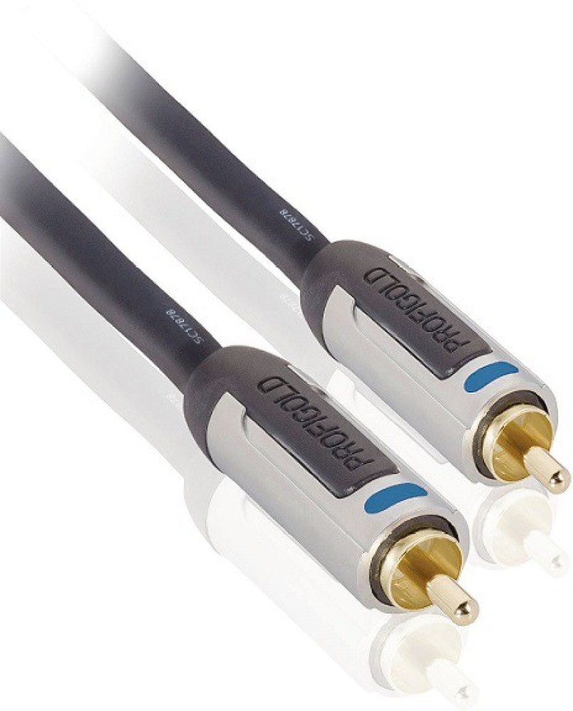Long 10m Subwoofer Cable - High Grade 10 Metre RCA Lead