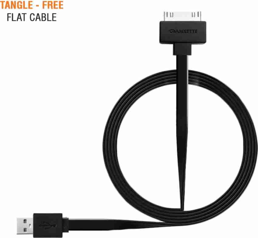 30 Pin iPhone/iPad Flat USB Cable (1.5m) – Amkette