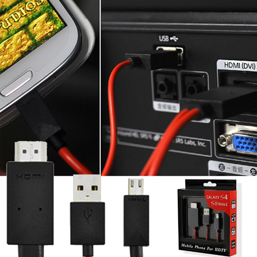 Fingers HDMI Cable 1.5 m Mhl Micro Usb To Hdtv Cable Adapter For