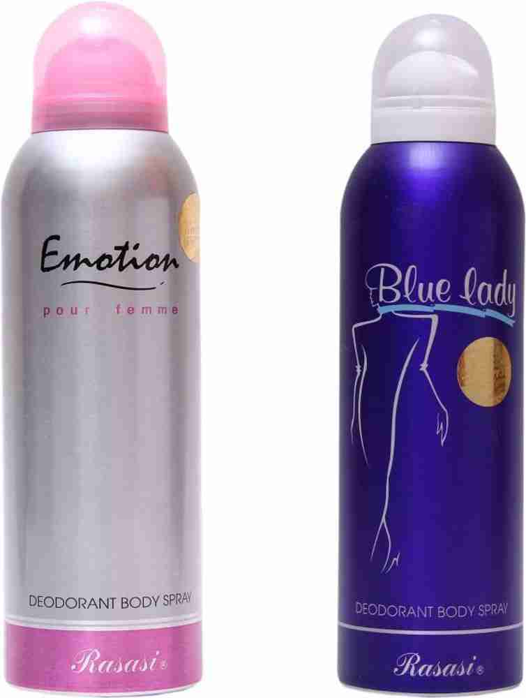 RASASI emotion blue lady Deodorant Spray For Women Price in