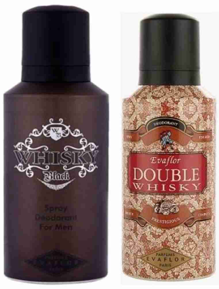EVAFLOR 2 Whisky Deo Black Double Whisky Deodorant Spray For