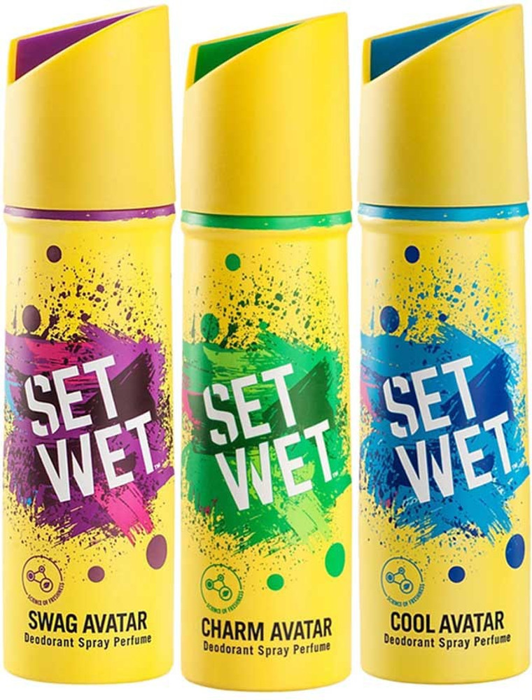 Set wet deodorant online spray perfume 150ml price