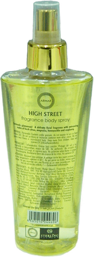 High street sales perfume body spray