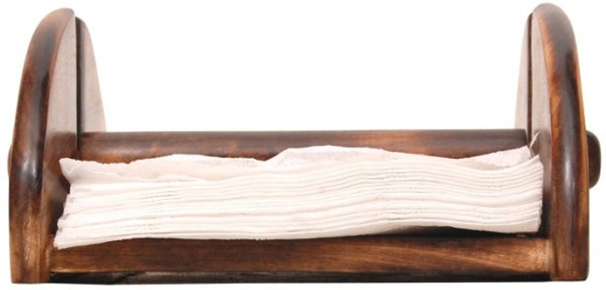 Wooden shop tissue holder