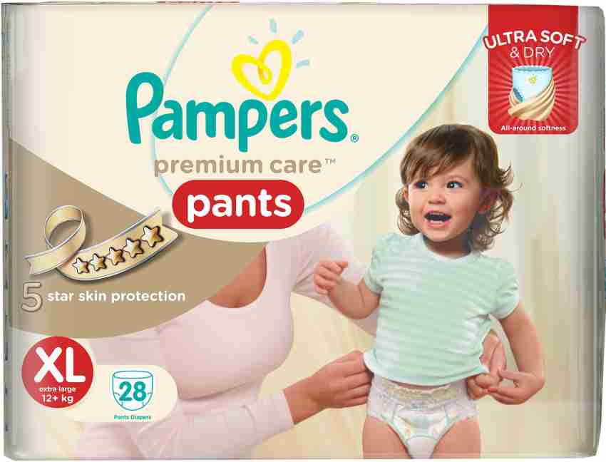 Pampers Premium Care Pants Baby Diapers Double Extra Large size 30 Count