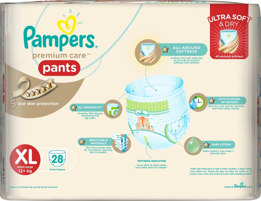 Pampers Premium Care Pants Baby Diapers Double Extra Large size 30 Count