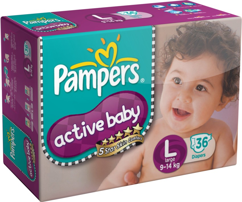 Active baby diapers store large