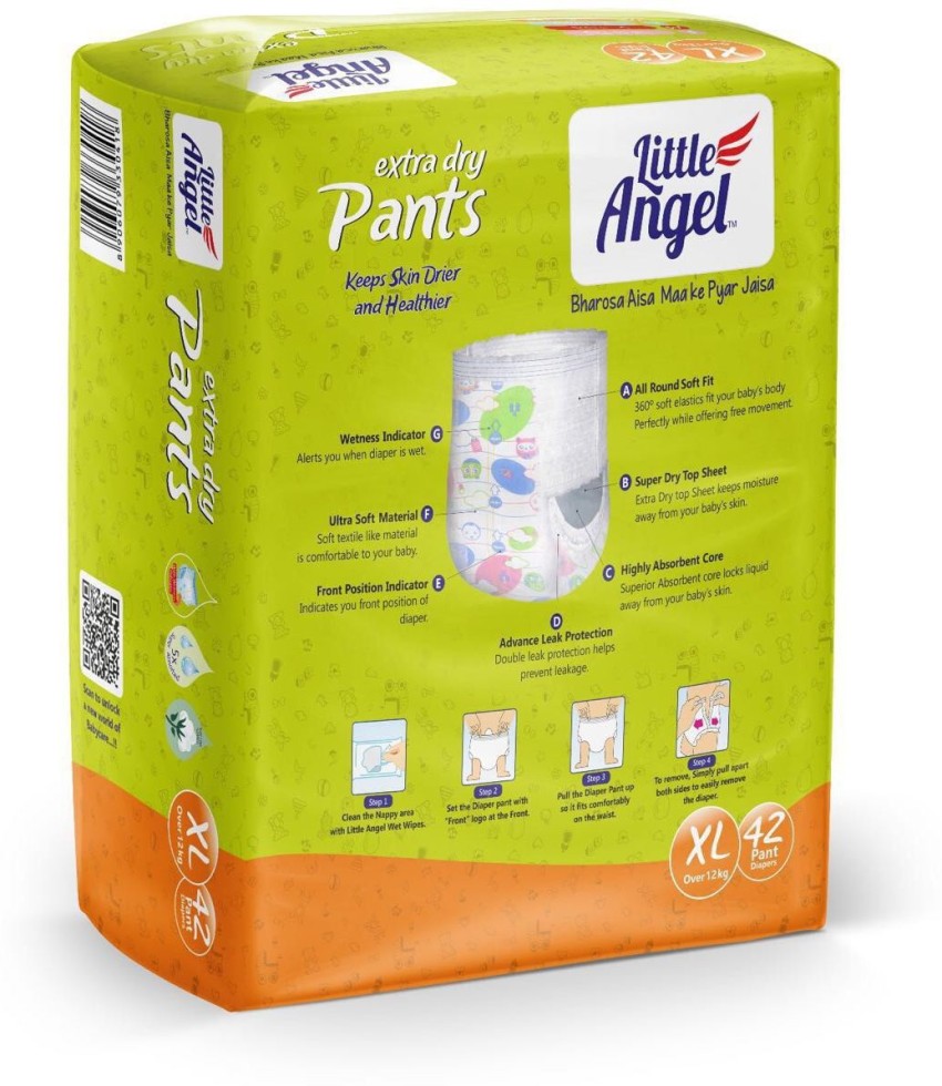 Little Angel Little Angel Extra Dry Pants - XL - Buy 42 Little Angel Pant  Diapers | Flipkart.com