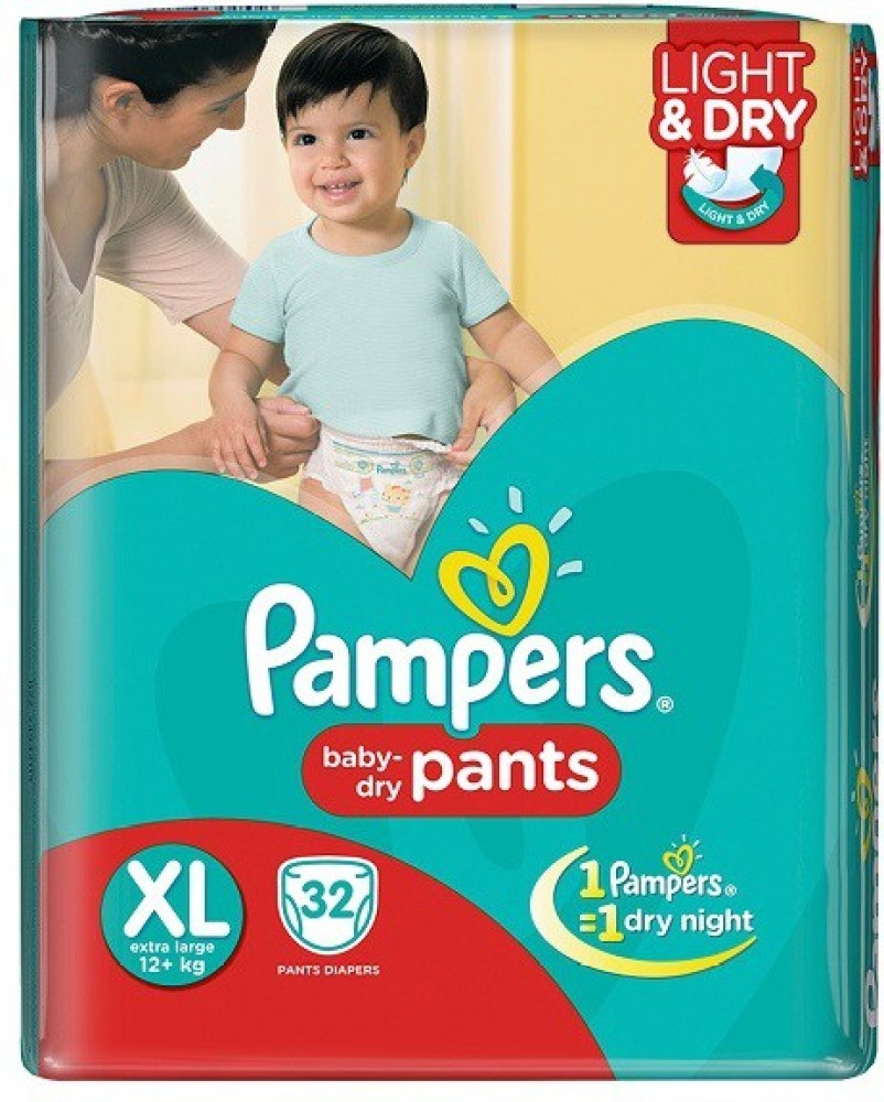 Pampers Diapers Pants - L - Buy 44 Pampers Cotton Pant Diapers for babies  weighing < 22 Kg