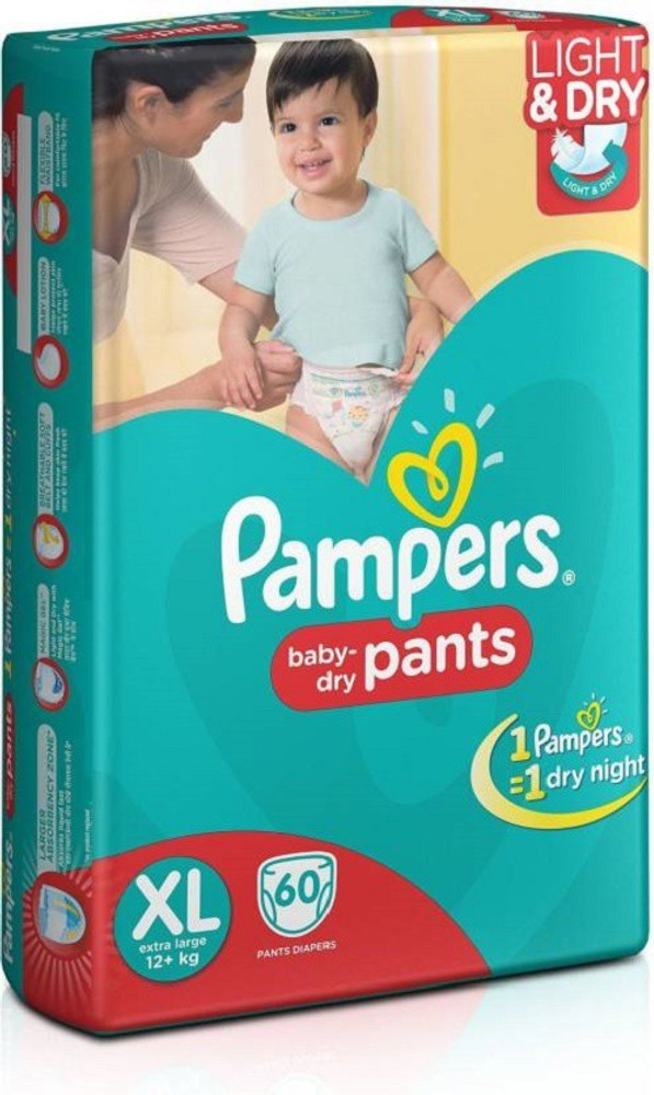 Pampers Baby Dry Diapers XL Buy 60 Pampers Cotton Inner Core