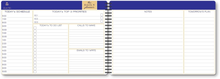 Nourish A5 Size Daily Planner