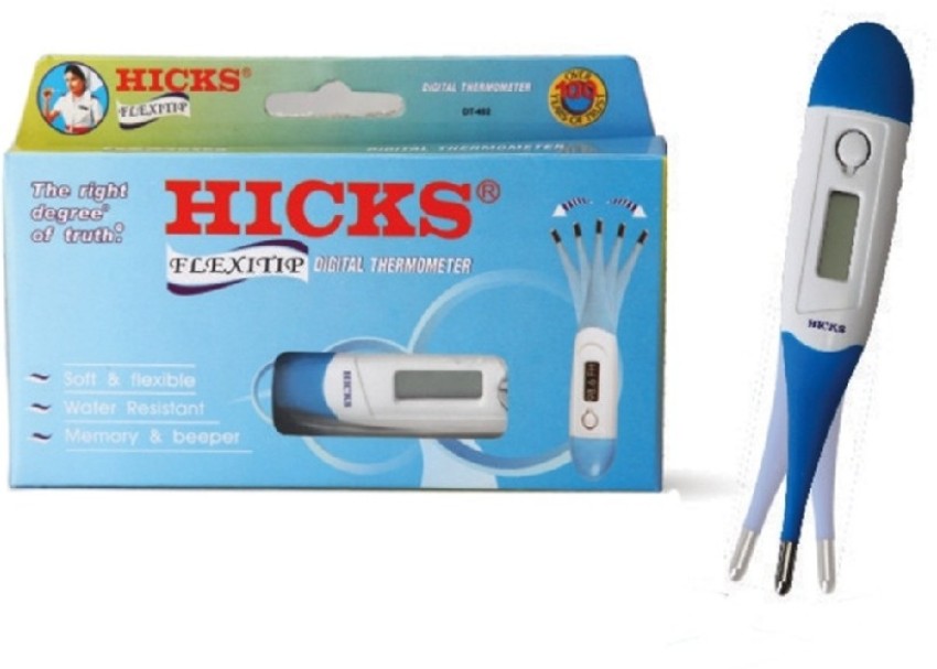Hicks DMT 102 Digital Thermometer with Memory & Beeper - Auto Shut Off -  White Thermometer - Hicks 