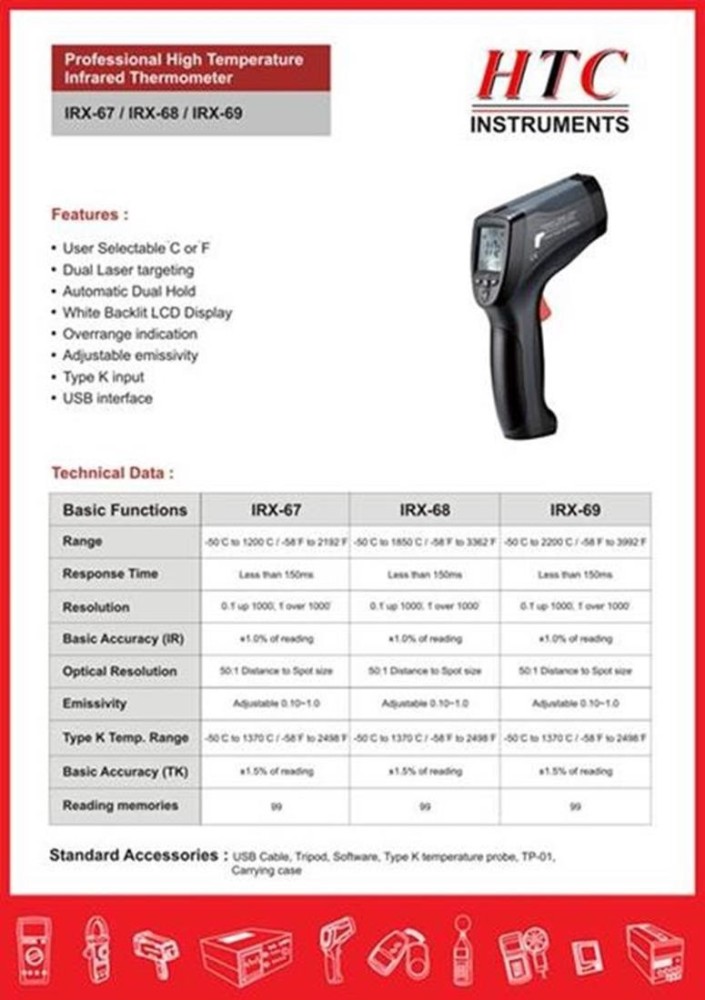 HTC IRX-68 Infrared Thermometer