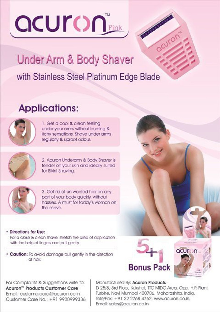 Underarm shaver hotsell