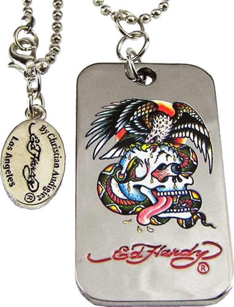 Ed hardy dog tags online