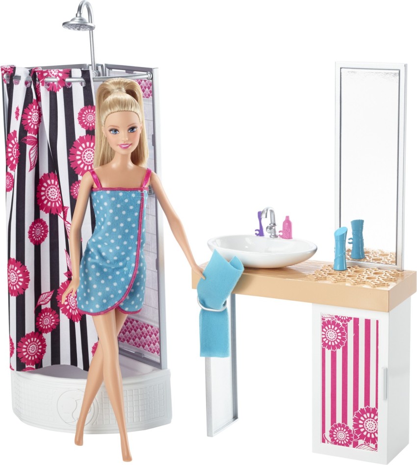 Barbie store deluxe bathroom