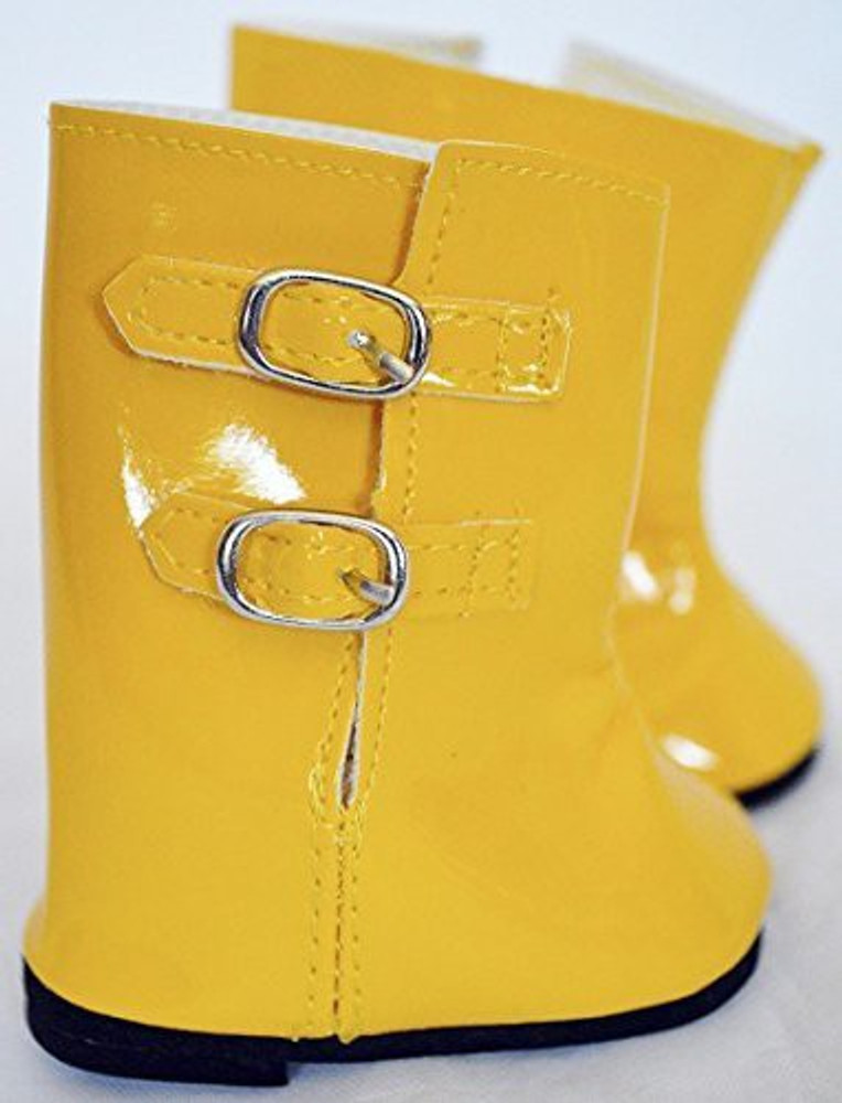 DollsHobbiesNMore Yellow Rain Boots For American Girl S18 Nch