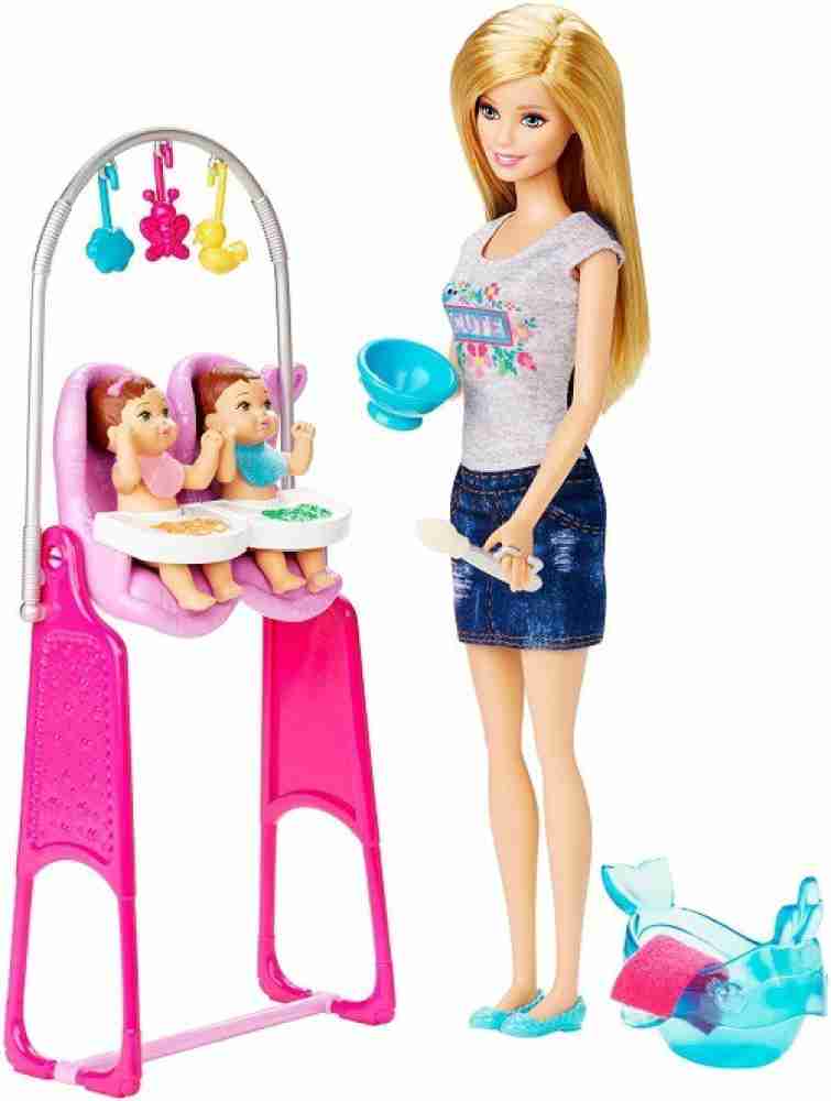 BARBIE Twin Babysitter Twin Babysitter . Buy Doll toys in India