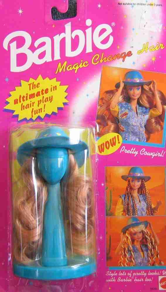 BARBIE Magic Change Hair PRETTY COWGIRL Magic Change Hair PRETTY
