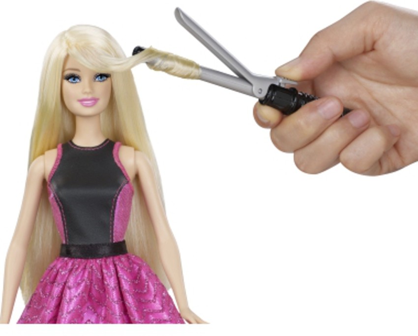 Barbie curling hot sale iron