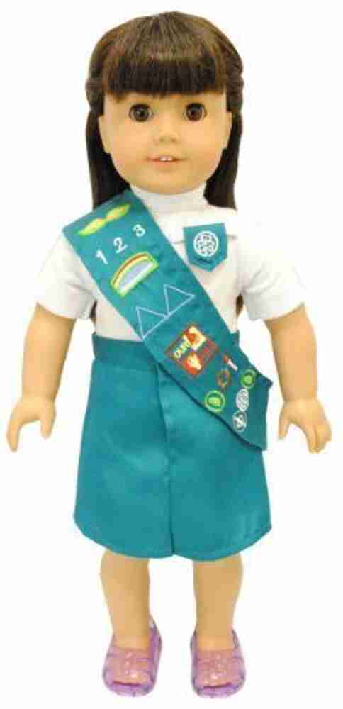 Pink Butterfly Closet Doll Clothes Junior Girl Scout Uniform