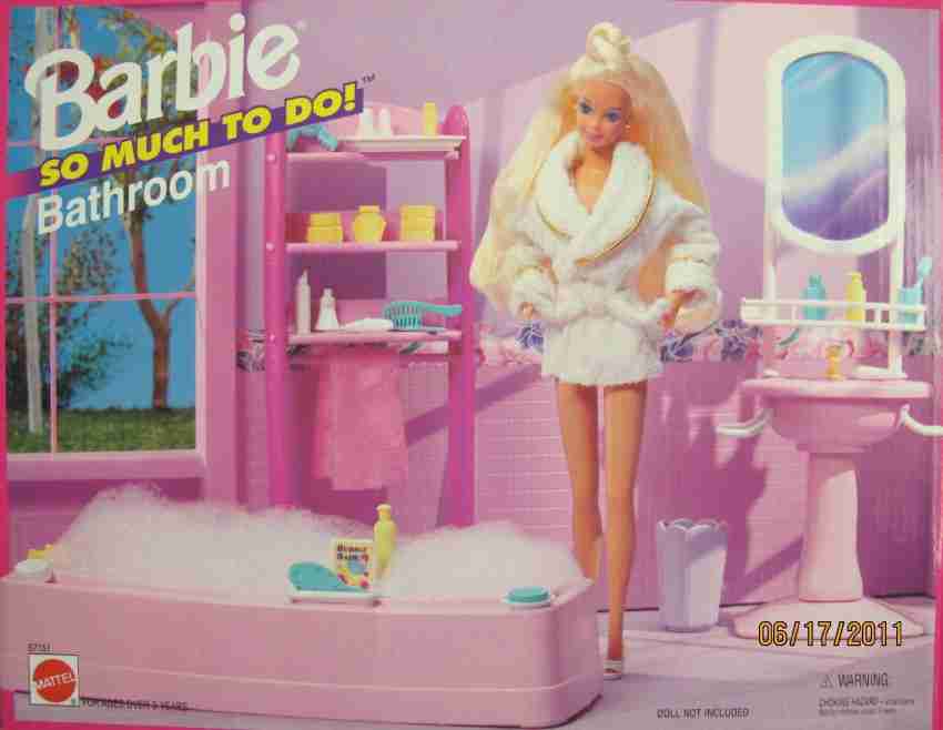 barbie bathroom playset