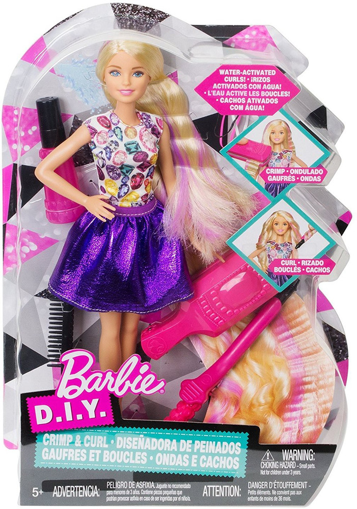 Crimped hair barbie outlet