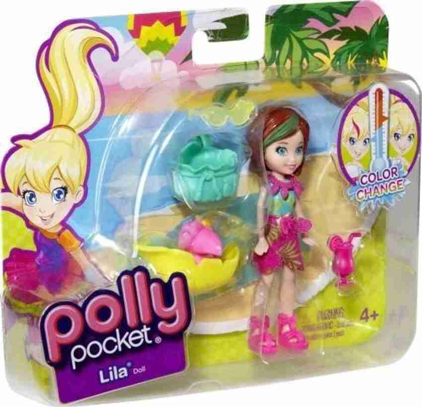 MATTEL Polly Pocket Zip N Splash Color Change Lila Polly Pocket