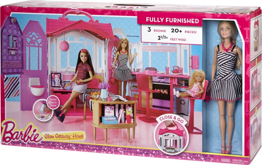 Barbie close and go house fully furnished best sale 3 years