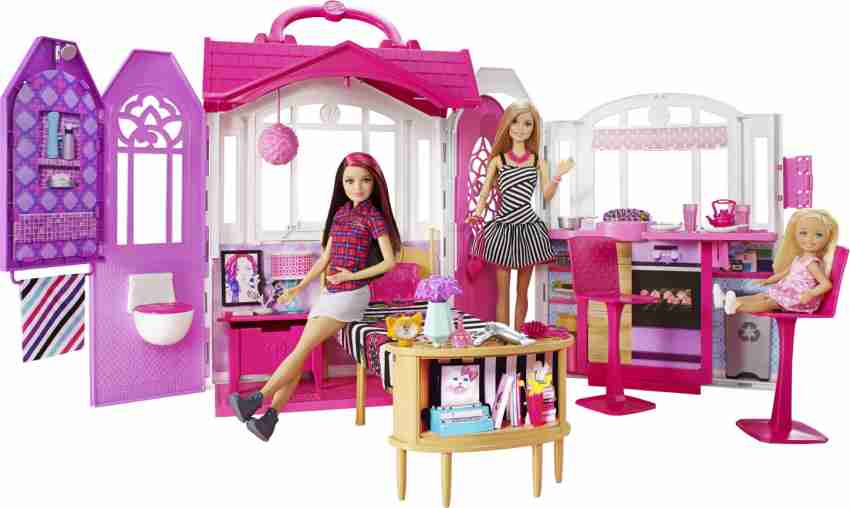 Barbie glam 2025 getaway portable dollhouse