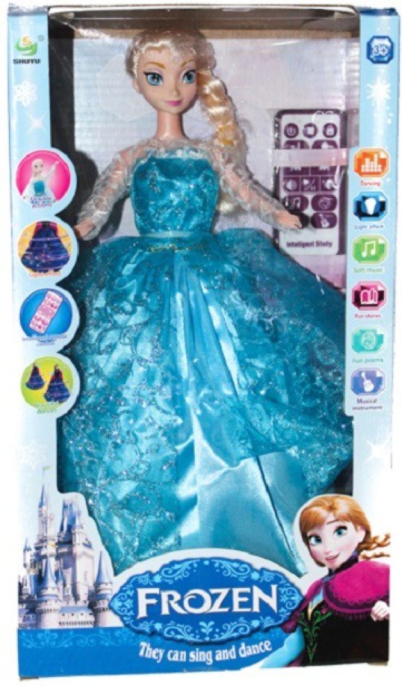 Toy Tree Frozen Intelligent Remote Control Doll with a lot of features as Light Effect Flexible actions Fun stories Fun Poems Musical Instruments Doll can sing and dance Frozen