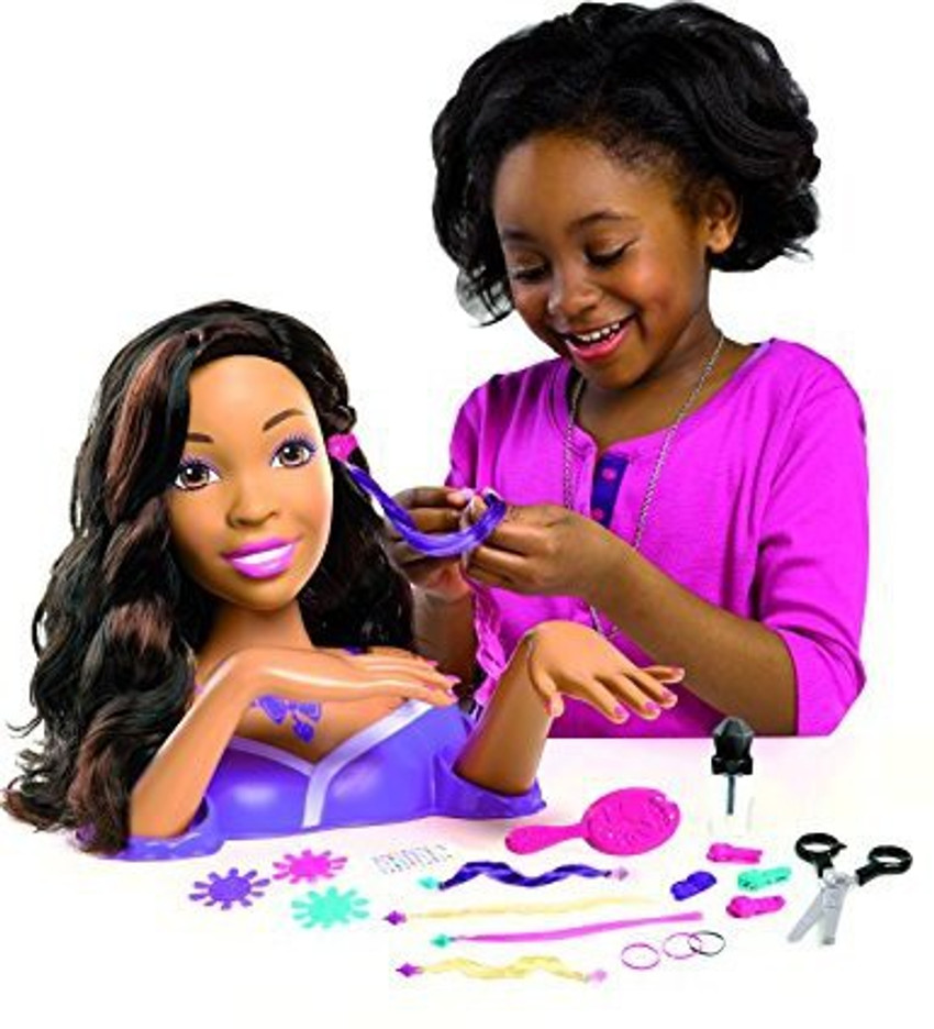 Just Play Barbie Colorcut And Style African American Styling Head