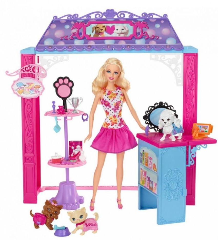 Pet shop for barbie size dolls deals
