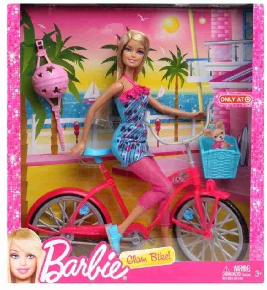 Barbie doll bicycle hot sale