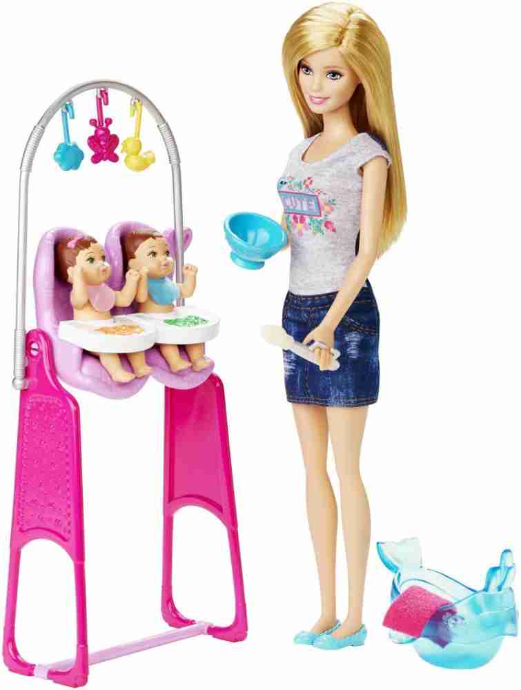 Barbie best sale babysitter playset