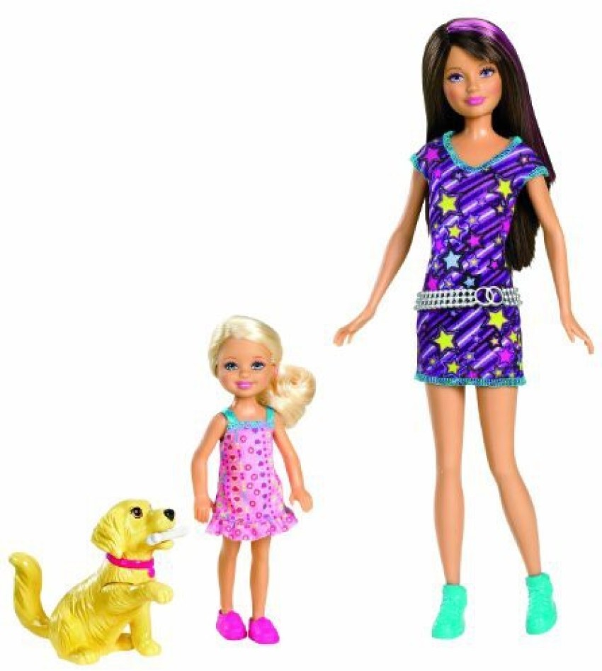 BARBIE Sisters Train Taffy Skipper And Chelsea Doll 2 Pack