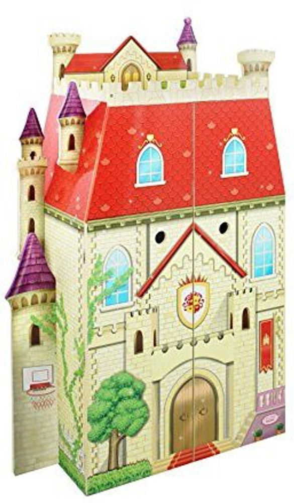 Teamson Design Corp Kids Fancy Castle Wooden Doll House with 5