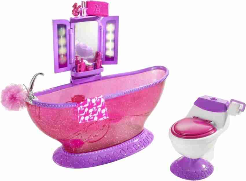 barbie bath to beauty bathroom set