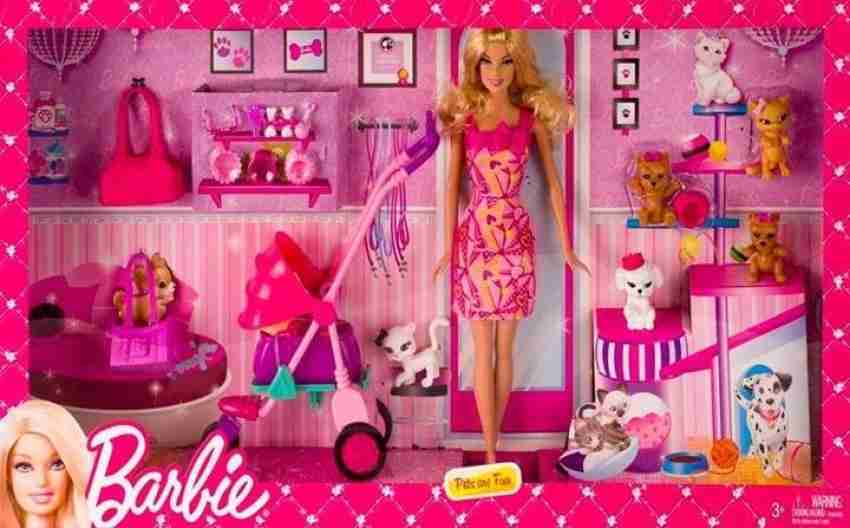 Barbie doll dog discount set