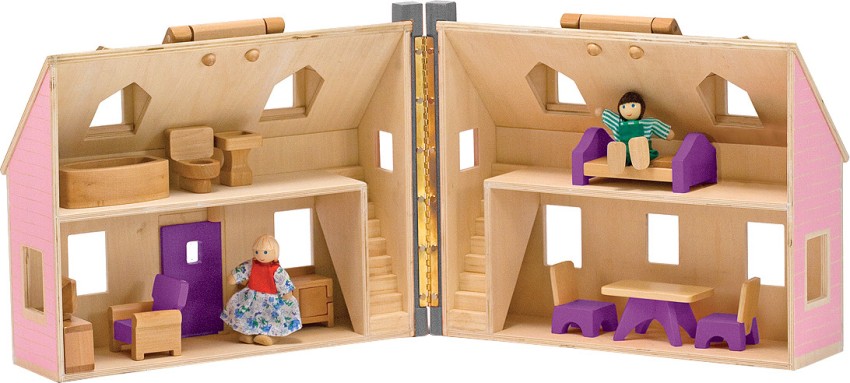 Melissa & doug store fold and go dollhouse