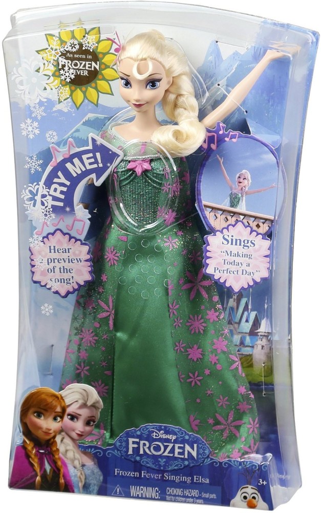 Singing frozen best sale doll elsa