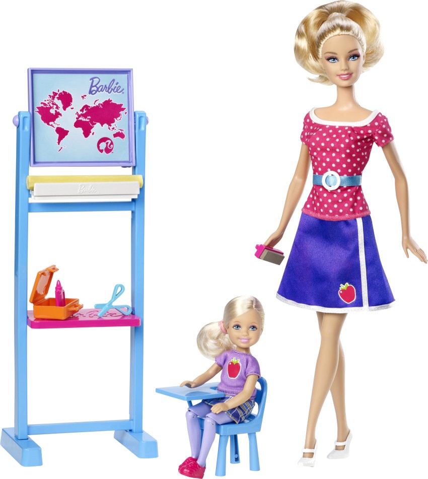 Barbie teacher online set