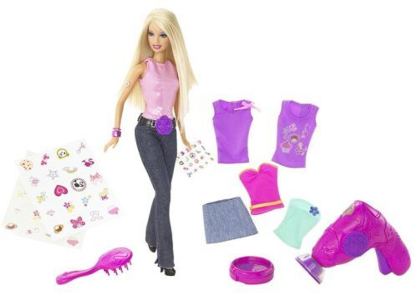 Barbie with online tattoos