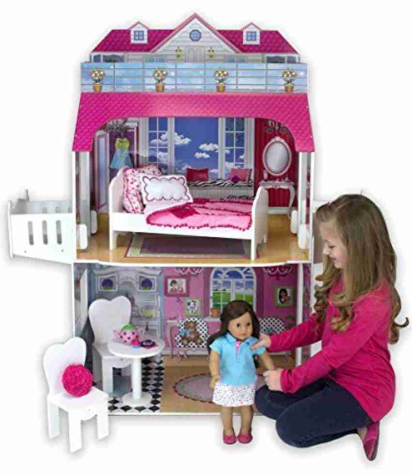 Sophia s Two Story Doll House with Balcony 18 Inch Two Story