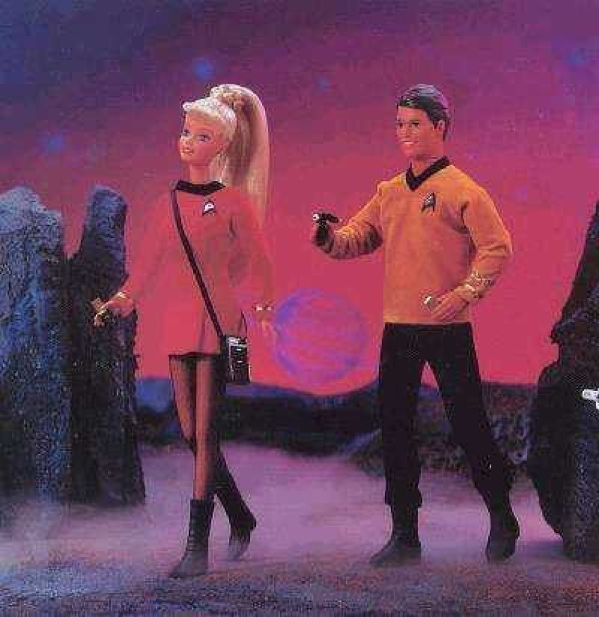 Barbie and ken star trek store gift set