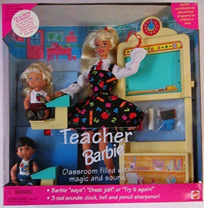 Teacher barbie best sale doll set