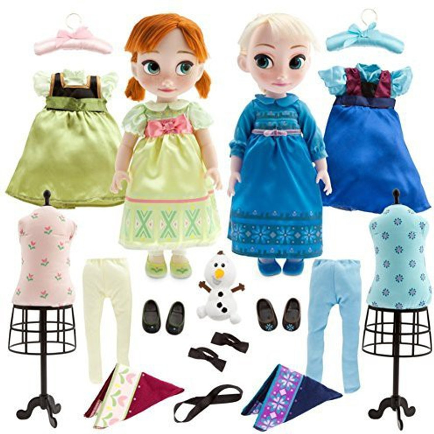 FROZEN Store Deluxe Frozen Animators Elsa and Anna Toddler Doll