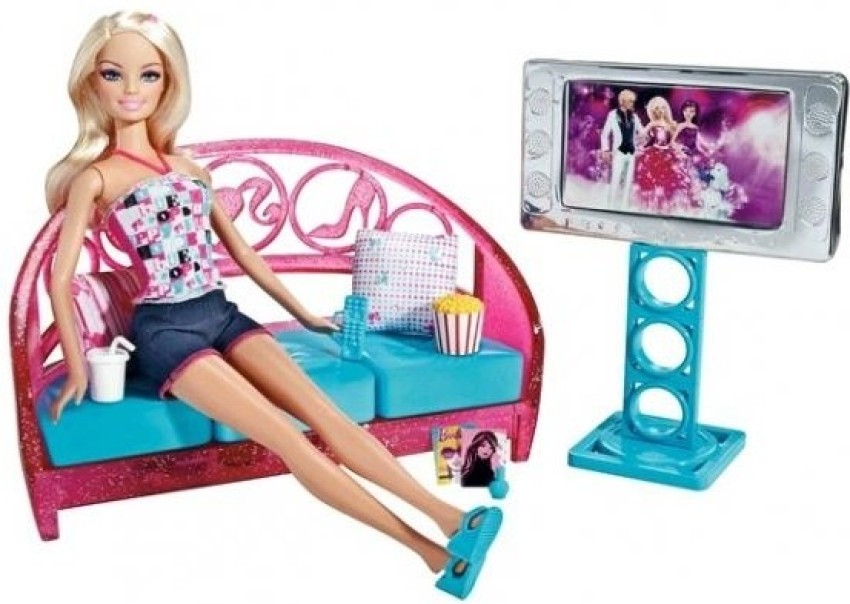 BARBIE Couch Living Room Furniture and Doll Couch Living Room Furniture and Doll Buy Barbie toys in India. shop for BARBIE products in India. Toys for 3 8 Years Kids. Flipkart