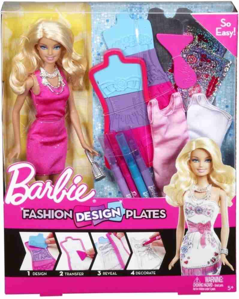 Barbie Fashion Plate Designer With Doll Design Barbie Clothes Childrens